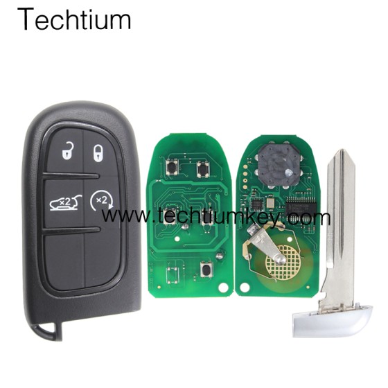 433Mhz 4A chip FCC:GQ4-54T keyless 4 button remote key for Dodge,Ram 2013-2017,Jeep 2014-2018